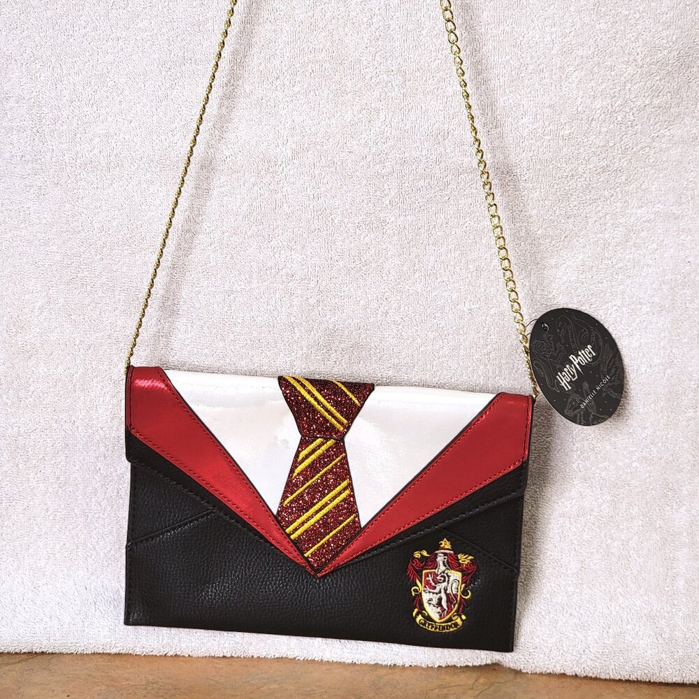 Danielle Nicole Harry Potter Gryffindor Uniform Clutch Purse Chain Strap Handbag